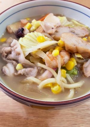 ゆかりのイブクロ　　ちゃんぽん　海鮮味覇-レシピのメイン写真