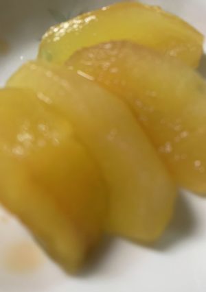オヤツの素、形がしっかりリンゴ甘煮-レシピのメイン写真