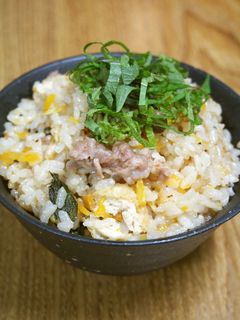 大葉香る!豚こま入り和風炊き込みご飯!-レシピのメイン写真
