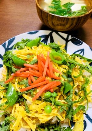 カンタン酢　鮭フレークのちらし寿司-レシピのメイン写真