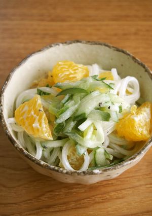 甘夏で爽やか！マロニーマヨサラダ♪-レシピのメイン写真