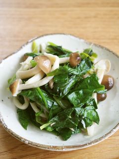 ほうれん草・しめじのナムル♪しめじ香る♪-レシピのメイン写真