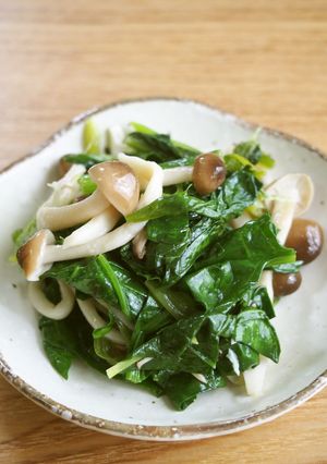 ほうれん草・しめじのナムル♪しめじ香る♪-レシピのメイン写真