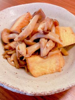 きのこと厚揚げの甘辛炒め-レシピのメイン写真