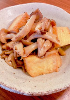 きのこと厚揚げの甘辛炒め-レシピのメイン写真