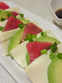 鮪と豆腐で和製?カプレーゼ(≧y≦*)-レシピのメイン写真