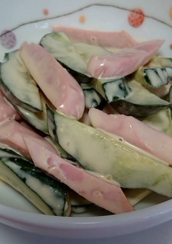 簡単！きゅうり魚肉ソーセージのわさびマヨ-レシピのメイン写真