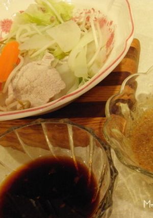 豚しゃぶしゃぶ ´ (´(●●)`)`-レシピのメイン写真