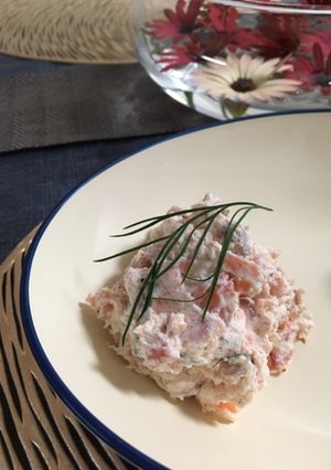 022.簡単☆鮭のクリチ和え☻-レシピのメイン写真