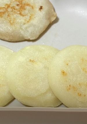 離乳食☆りんごと豆腐の米粉パンケーキ-レシピのメイン写真