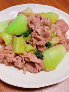 牛肉と青梗菜のオイスターソース炒め-レシピのメイン写真
