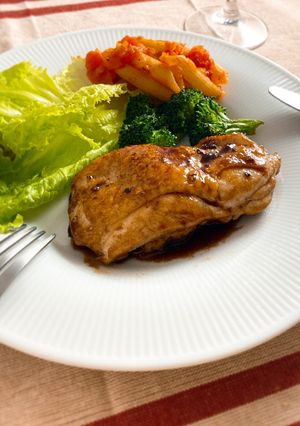 ＊チキンソテー バルサミコ醤油ソース＊-レシピのメイン写真