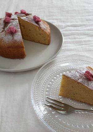 桜あんのバターケーキ-レシピのメイン写真