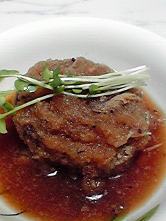大根おろし de 和風煮込みハンバーグ-レシピのメイン写真