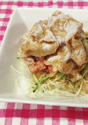 お肉柔らか!!豚しゃぶサラダ-レシピのメイン写真