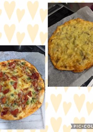 2種のピザ(薄力粉と牛乳で作れる)-レシピのメイン写真