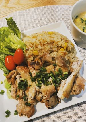 炊飯器で簡単！ピラフ&チキン-レシピのメイン写真