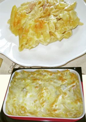 ペンネとベーコンのグラタン激旨レシピ-レシピのメイン写真