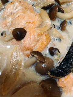 鮭の和風豆乳クリーム煮-レシピのメイン写真