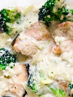 鮭とブロッコリーの豆腐豆乳クリーム煮-レシピのメイン写真
