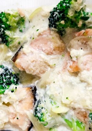 鮭とブロッコリーの豆腐豆乳クリーム煮-レシピのメイン写真