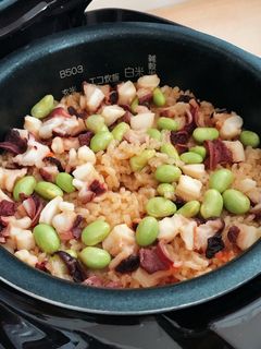 枝豆とタコの炊き込みご飯☆タコ飯-レシピのメイン写真