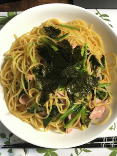 ほうれん草とハムのゆずポンパスタ-レシピのメイン写真