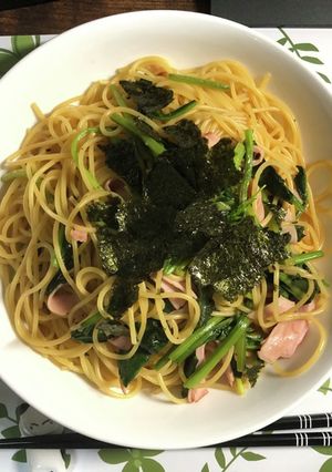 ほうれん草とハムのゆずポンパスタ-レシピのメイン写真