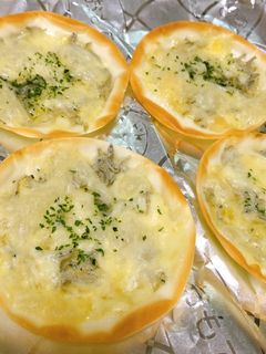 餃子の皮で簡単しらすマヨピザ-レシピのメイン写真