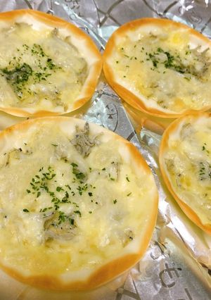 餃子の皮で簡単しらすマヨピザ-レシピのメイン写真