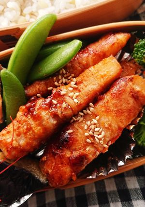 弁当★韓国ヤンニョム肉巻き★コチュジャン-レシピのメイン写真