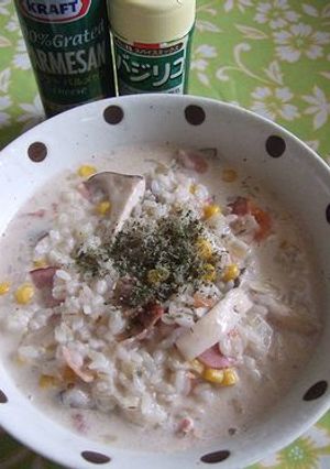 きのこの✿チーズクリームリゾット-レシピのメイン写真