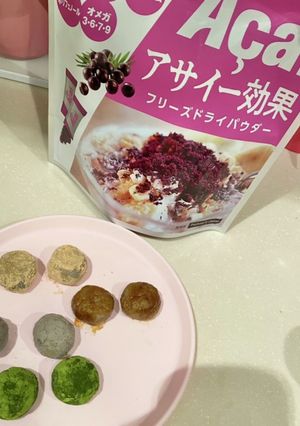 アサイーパウダーおからもち-レシピのメイン写真