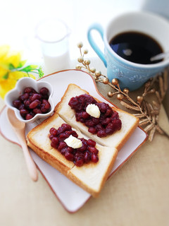 【簡単】*あんバタートースト*✨喫茶店風-レシピのメイン写真