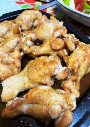レンジで時短手羽元のバーベキュー味グリル-レシピのメイン写真