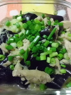 ツナ缶と茄子のレンジ蒸し-レシピのメイン写真