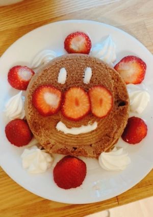 アンパンマン風ケーキ(1〜2歳児向け)-レシピのメイン写真
