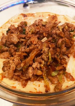 余り物で簡単！冷やし豆乳坦々風そうめん-レシピのメイン写真