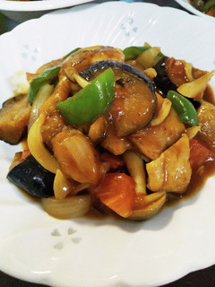 冷凍揚げなすと鶏肉で時短!!麻婆茄子風-レシピのメイン写真