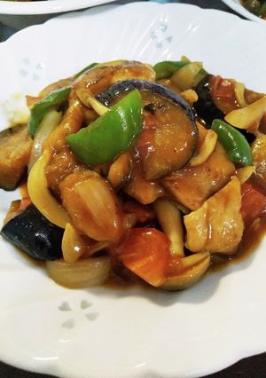 冷凍揚げなすと鶏肉で時短！！麻婆茄子風-レシピのメイン写真