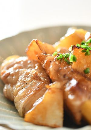 肉巻きりんごの照り焼き-レシピのメイン写真