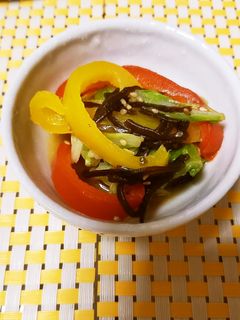 パプリカとピーマンの塩昆布ナムル-レシピのメイン写真