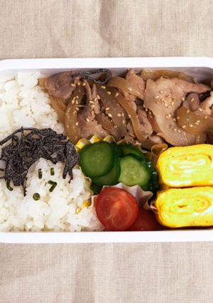 自分弁当・4月19日-レシピのメイン写真