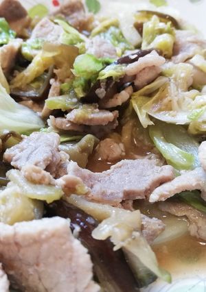 3品！春キャベツと豚肉と茄子の塩麹炒め-レシピのメイン写真