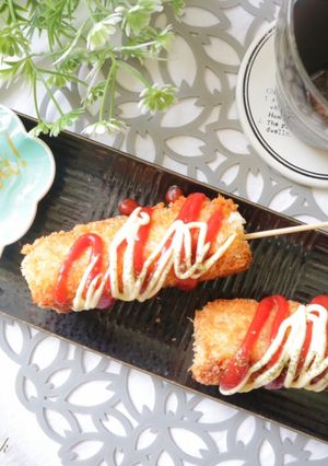 ちくわで☆チーズハットク-レシピのメイン写真