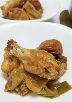 鍋一つで簡単！美味！鶏手羽元の梅干し煮-レシピのメイン写真