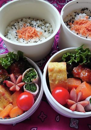 ❜21/4/19 ピーマン肉詰め弁当-レシピのメイン写真