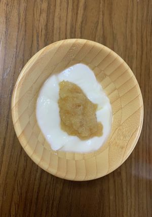 離乳食すりおろしりんごのヨーグルト-レシピのメイン写真