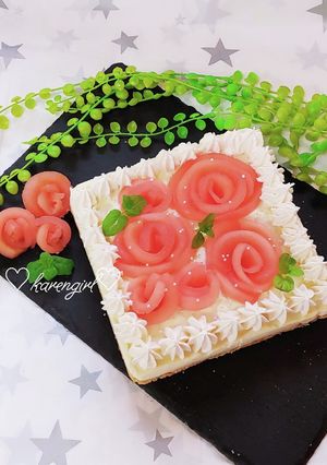 お祝いスイーツ♡生チョコチーズケーキ♡-レシピのメイン写真