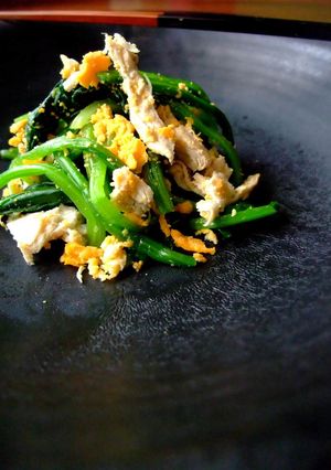 ほうれん草と胸肉のおひたし-レシピのメイン写真